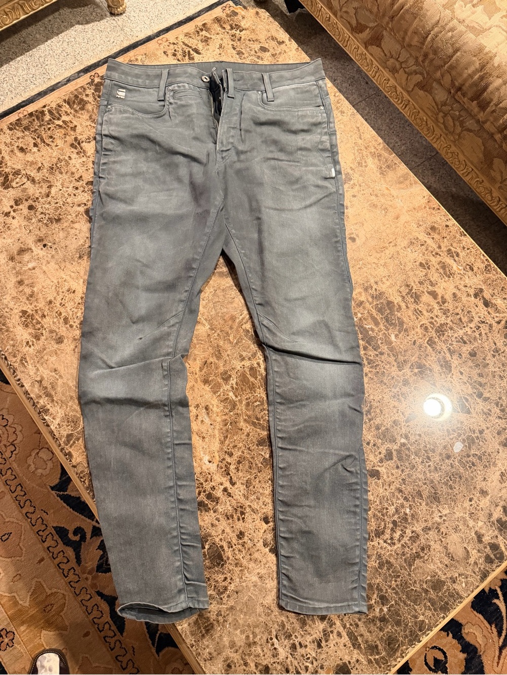 G-Star Skinny Jeans in Washed Gray